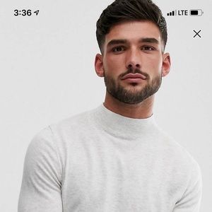 ASOS Cotton Mock Turtleneck Sweaters - Lot of 2